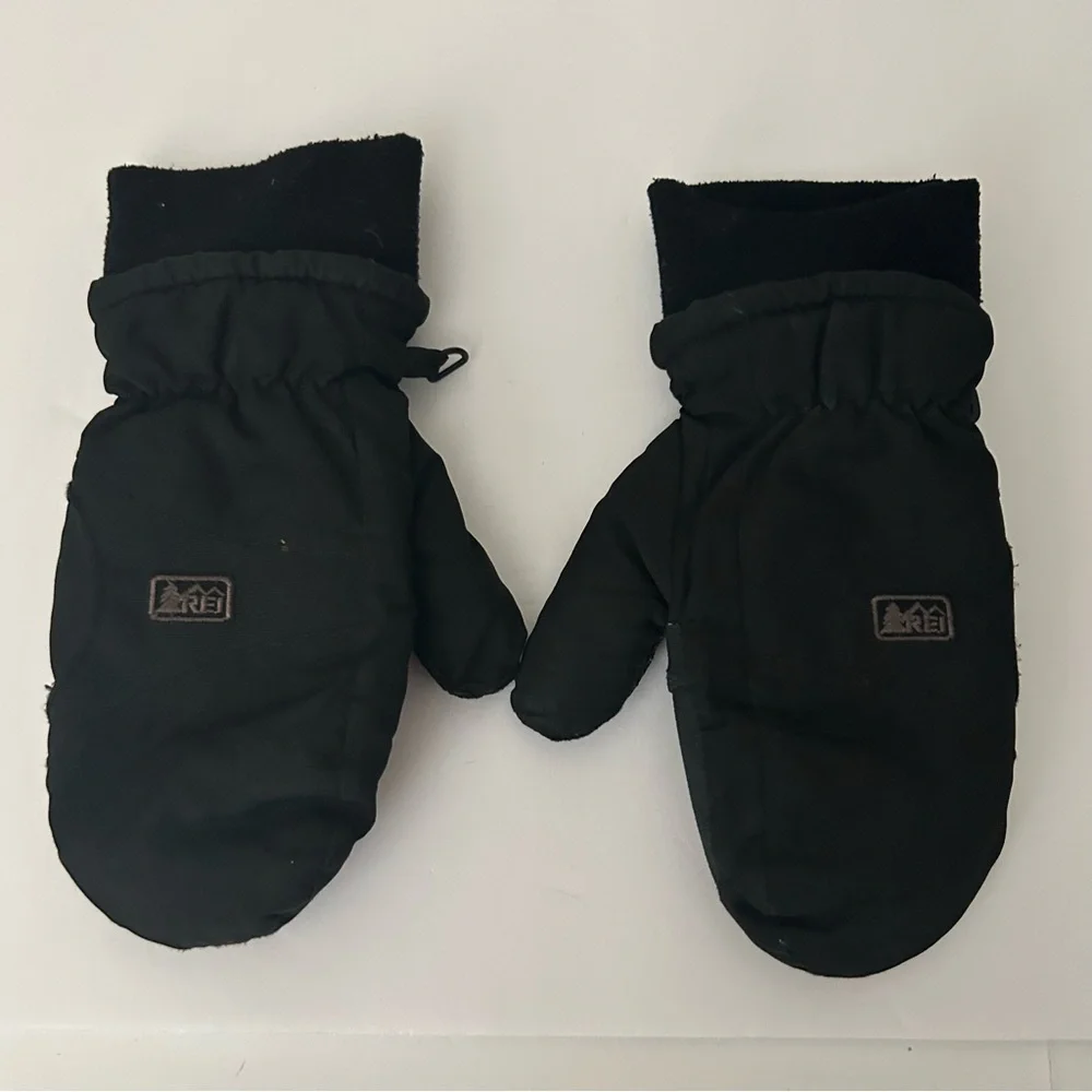⭐ REI EI Kids Unisex Black Mittens Gloves XXS